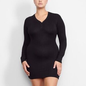 SKIMS Sleep Henley Dress